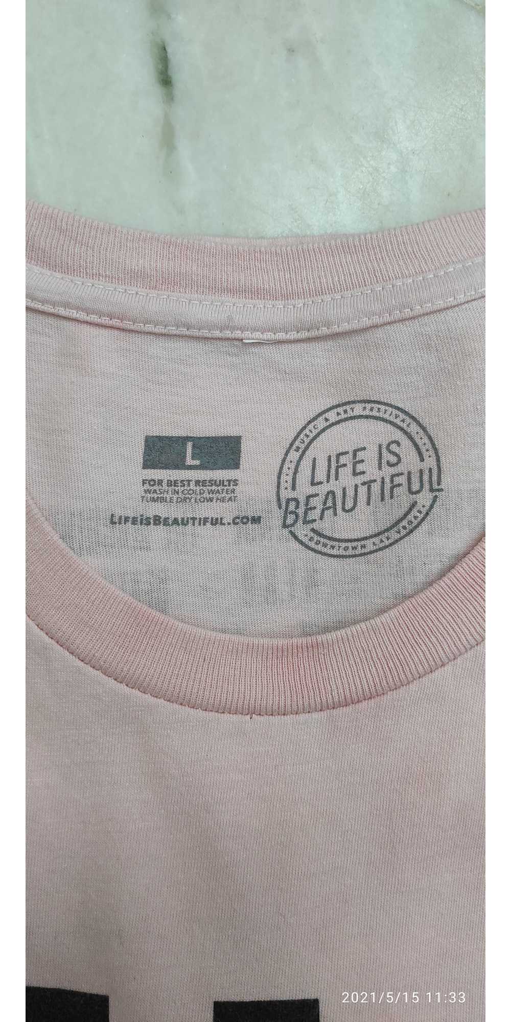 Tour T Shirt - LIFE IS BEAUTIFUL MUSIC AND ART FE… - image 3