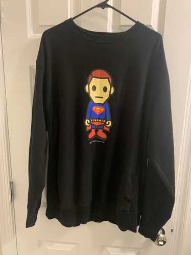 A BATHING APE® Bape x DC Nigo Era Superman Crewnec