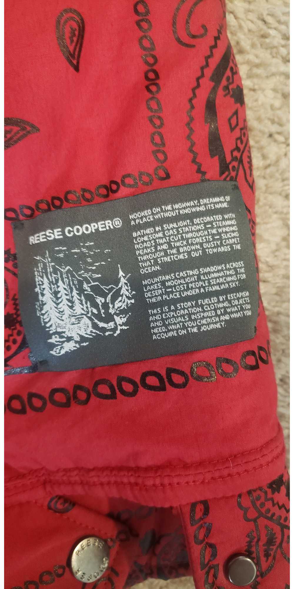 Reese Cooper - Red bandana Work Jacket - image 2