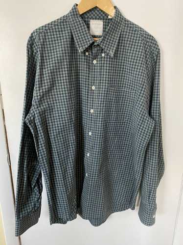Billy Reid - Green / Navy Check Shirt