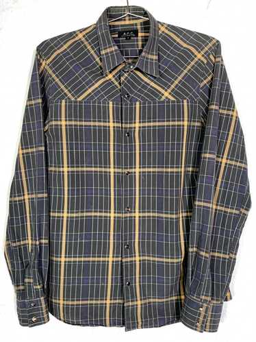 A.P.C. Plaid Button Down Shirt - image 1