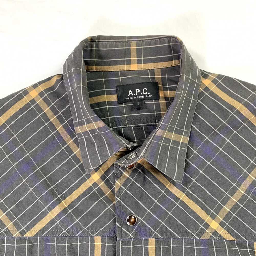 A.P.C. Plaid Button Down Shirt - image 3