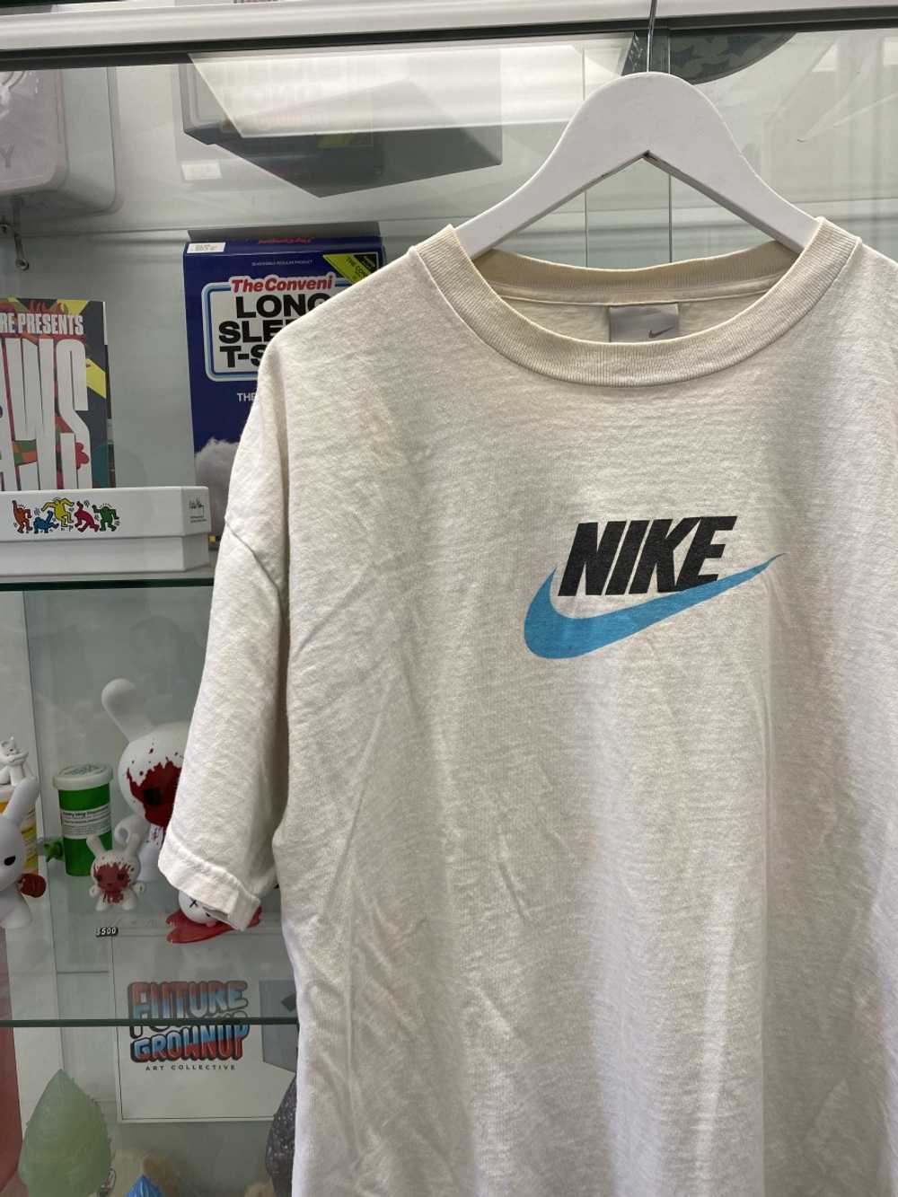 Nike Swoosh Logo Tee Baby Blue - image 1