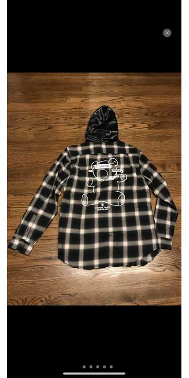 Supreme x Undercover Black Satin Bear Flannel - image 1