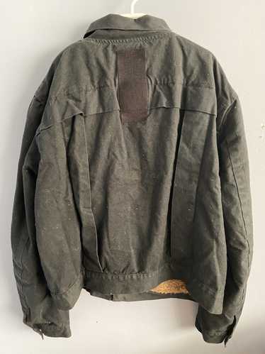 Rick Owens SLAB waxed denim jacket