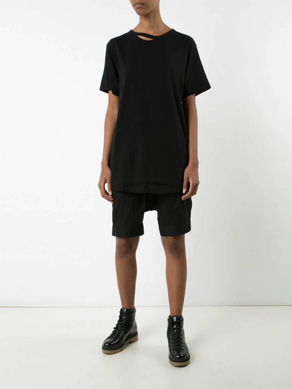 Yohji Yamamoto White B Collar T-shirt - image 3