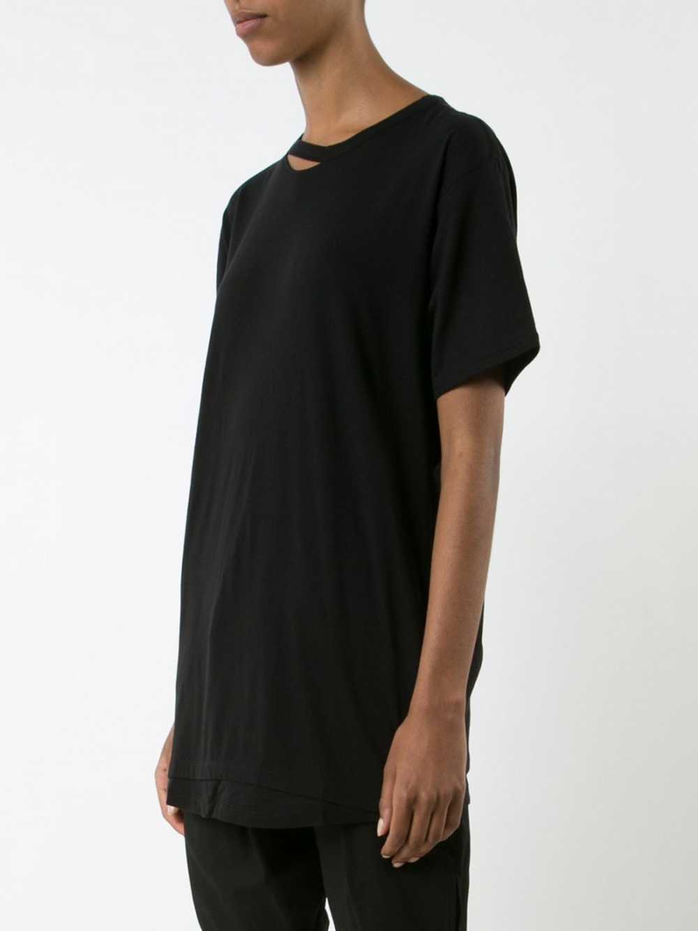 Yohji Yamamoto White B Collar T-shirt - image 4