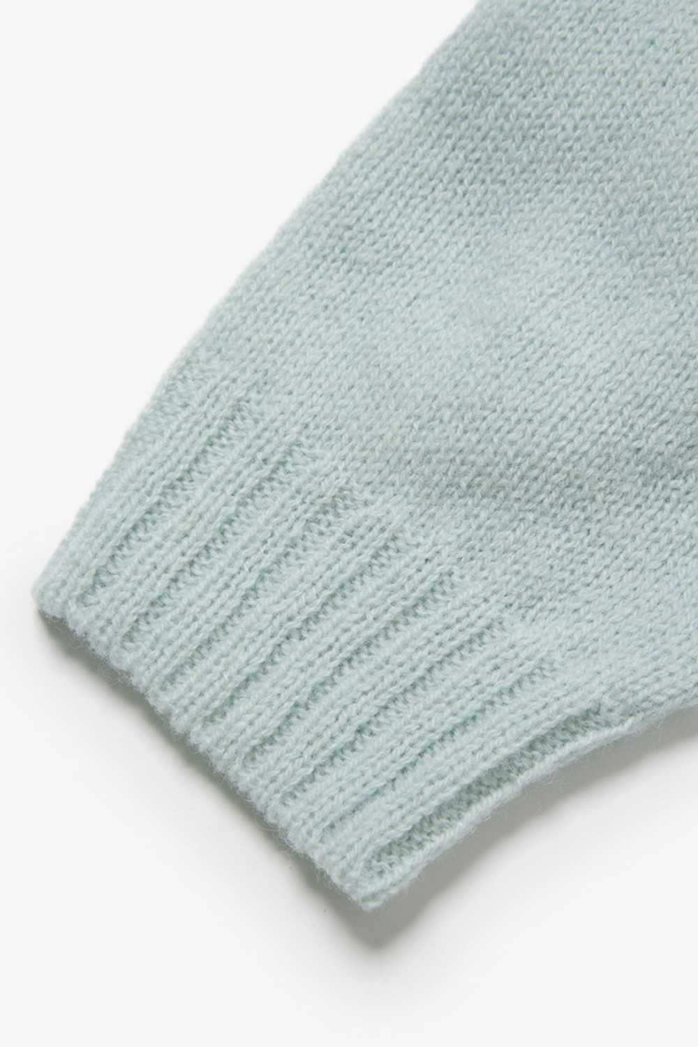 Auralee - pure shetland wool knit sweater mint 5 - image 3