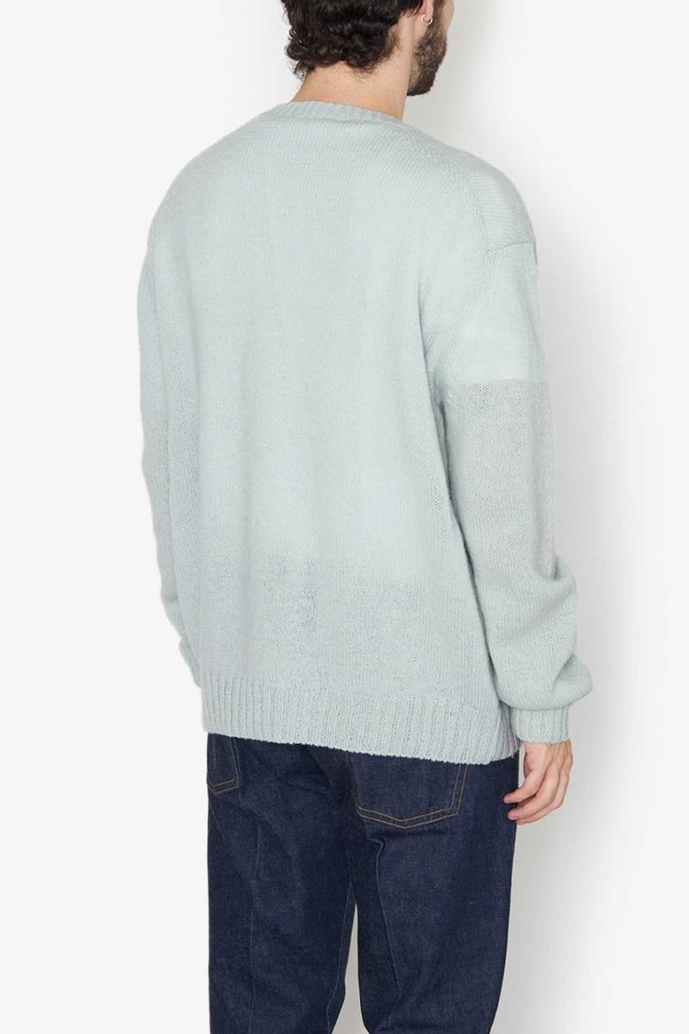 Auralee - pure shetland wool knit sweater mint 5 - image 5