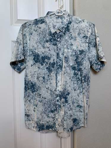 Saturdays Surf Nyc - Blue white pattern shirt xl