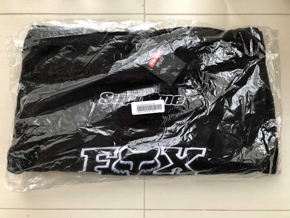 Supreme Fox Racing Hooded Sweatshirt Black - image 2