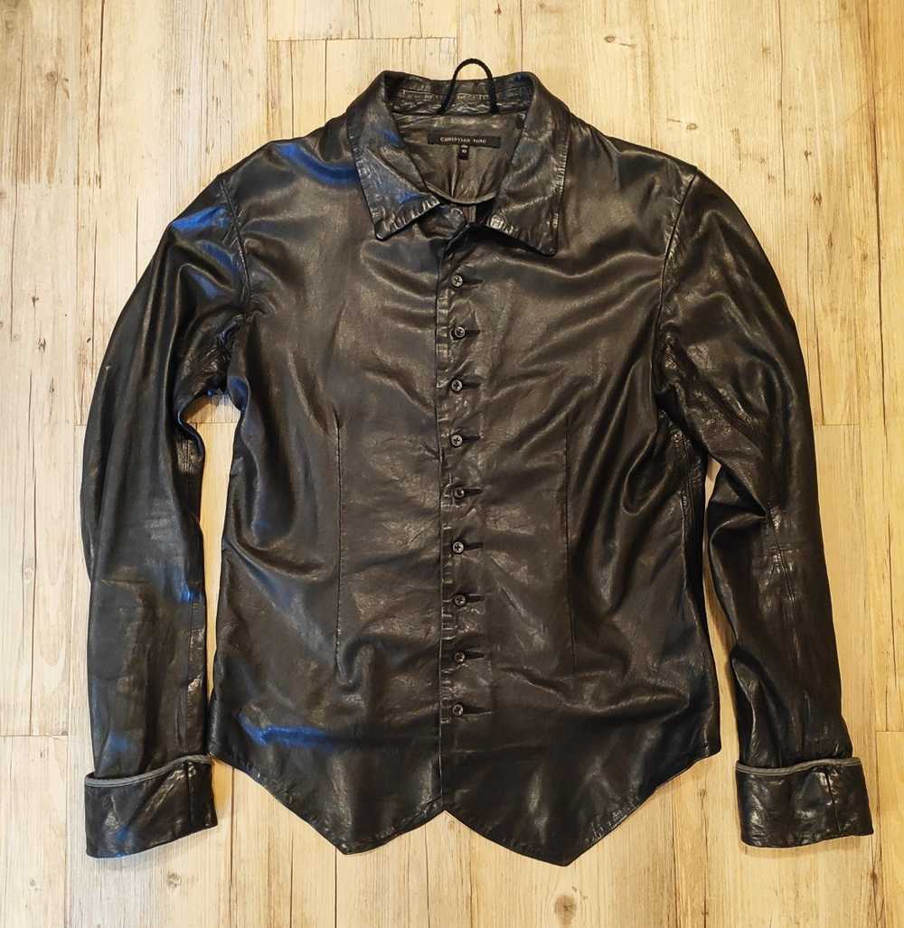 Christian Peau - Leather overshirt.Like Paul Harn… - image 3
