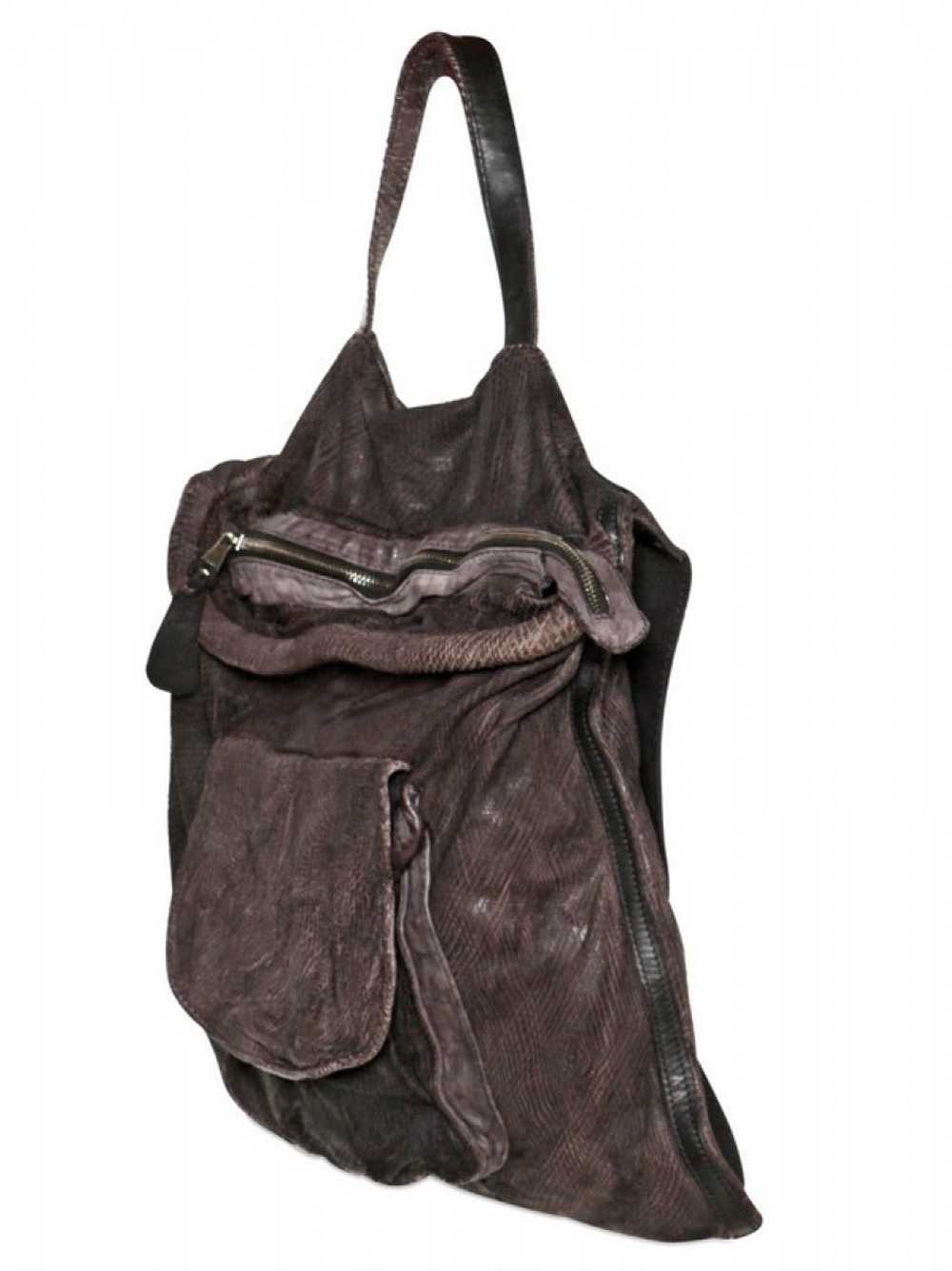 Giorgio Brato - Brown washed Leather shoulder bag… - image 2