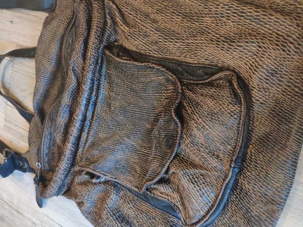 Giorgio Brato - Brown washed Leather shoulder bag… - image 4