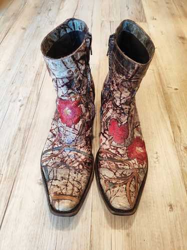 Gianni Barbato - Embroidered cowboy boots.Like Guc