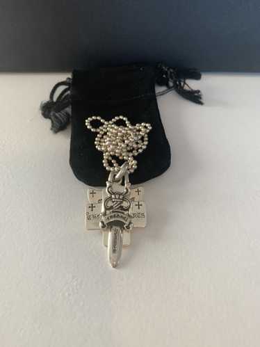 Chrome Hearts Used 3 Pendent Necklace