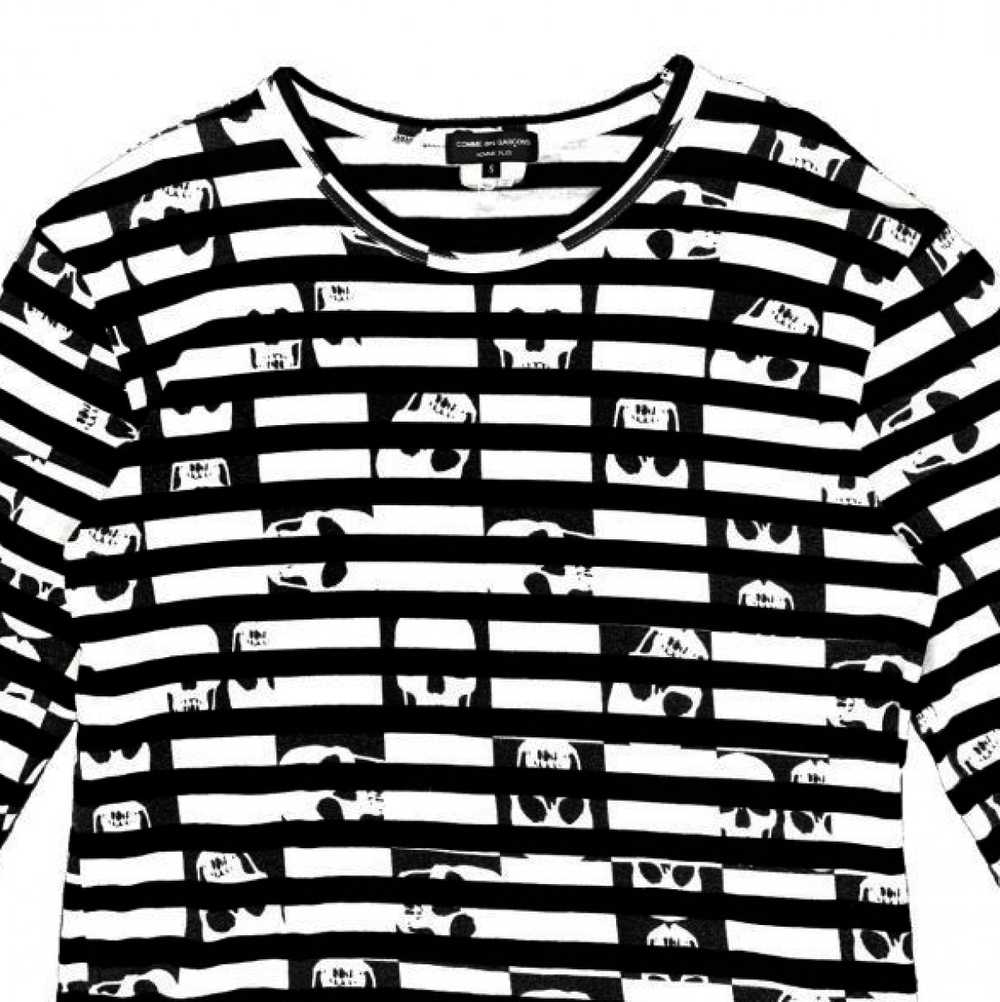 Comme des Garçons Homme Plus Skulls Print Striped… - image 2