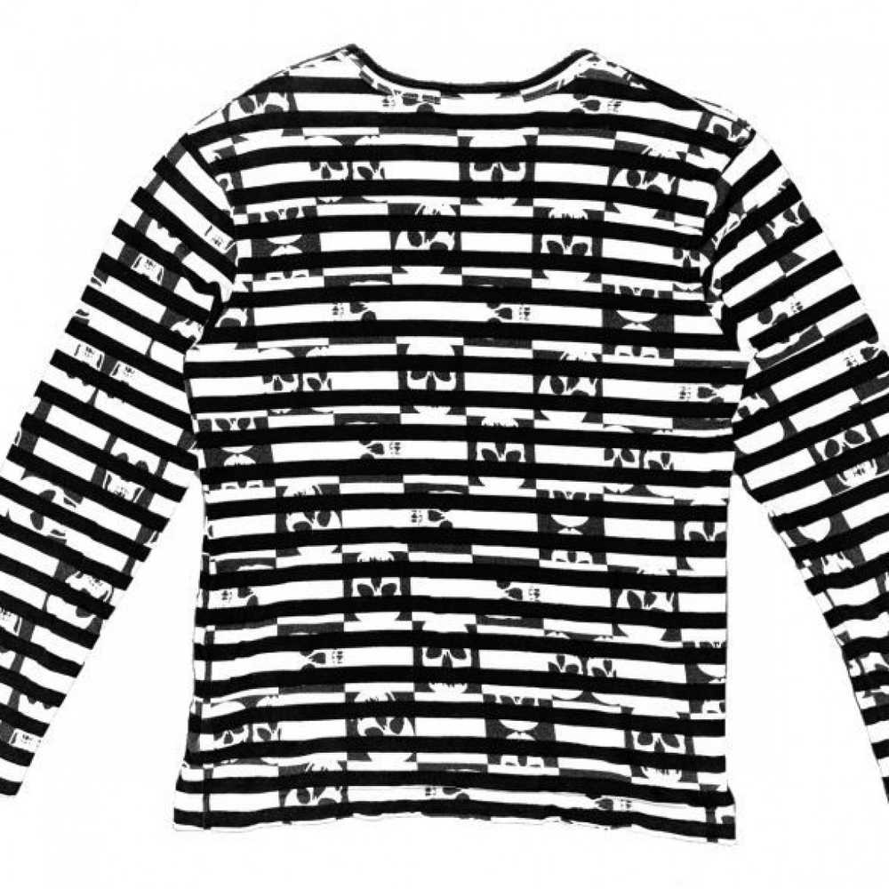 Comme des Garçons Homme Plus Skulls Print Striped… - image 5