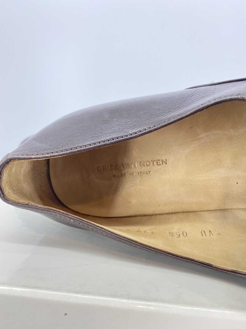 Dries Van Noten Brown Leather Loafers - image 10