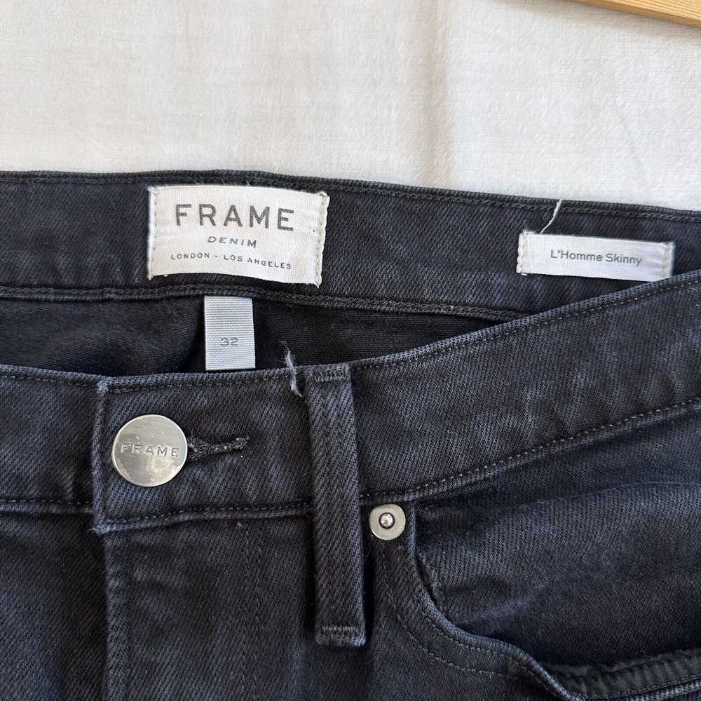 Frame Frame L’homme Skinny Jeans Men’s 32 Black D… - image 4