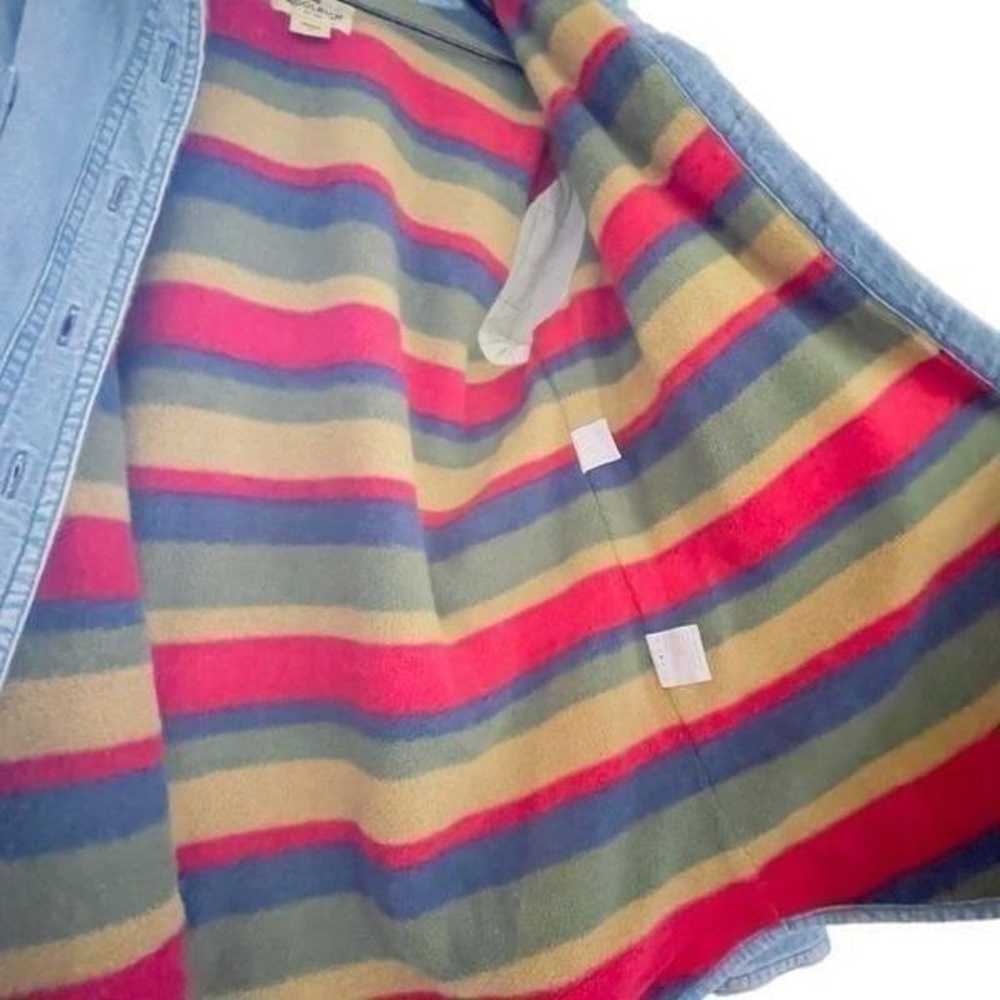 Vintage Woolrich Striped Fleece Lined Opal Jean J… - image 5