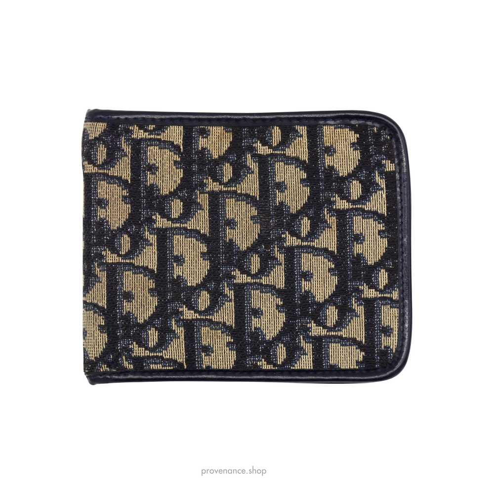 Dior Oblique Bifold Wallet - Navy - image 1