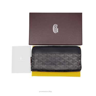 Goyard Matignon Zipped Wallet - Black Goyardine