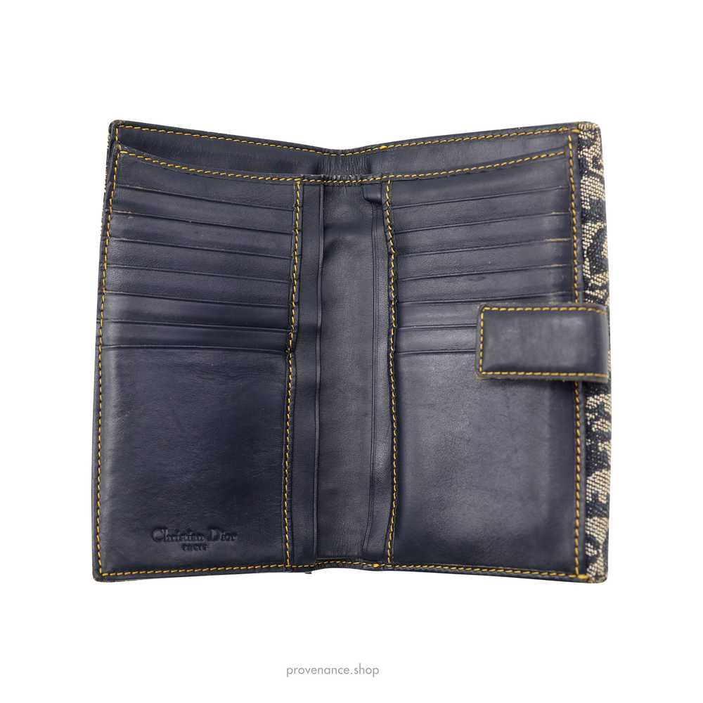 Dior Oblique Long Wallet - Navy Trotter - image 5