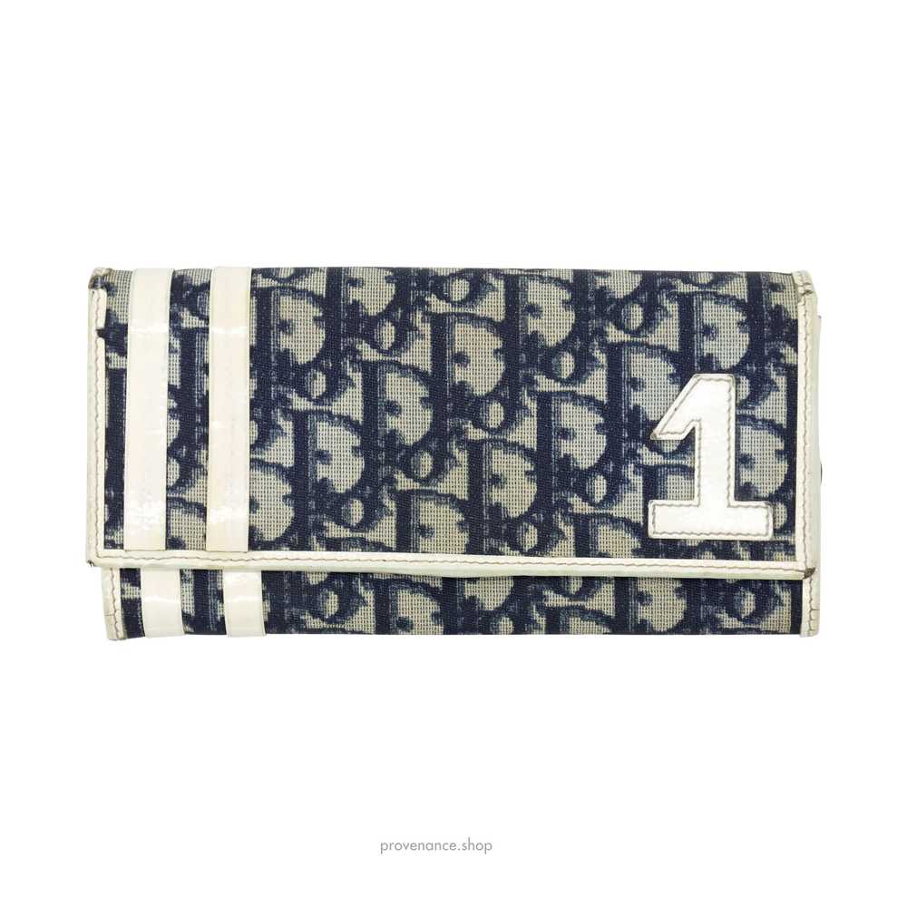 Long Wallet - Dior Trotter Oblique 1 Navy - image 1