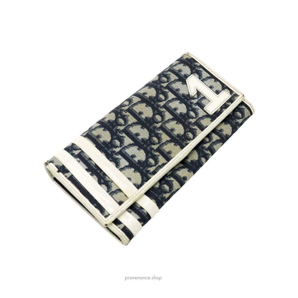 Long Wallet - Dior Trotter Oblique 1 Navy - image 3