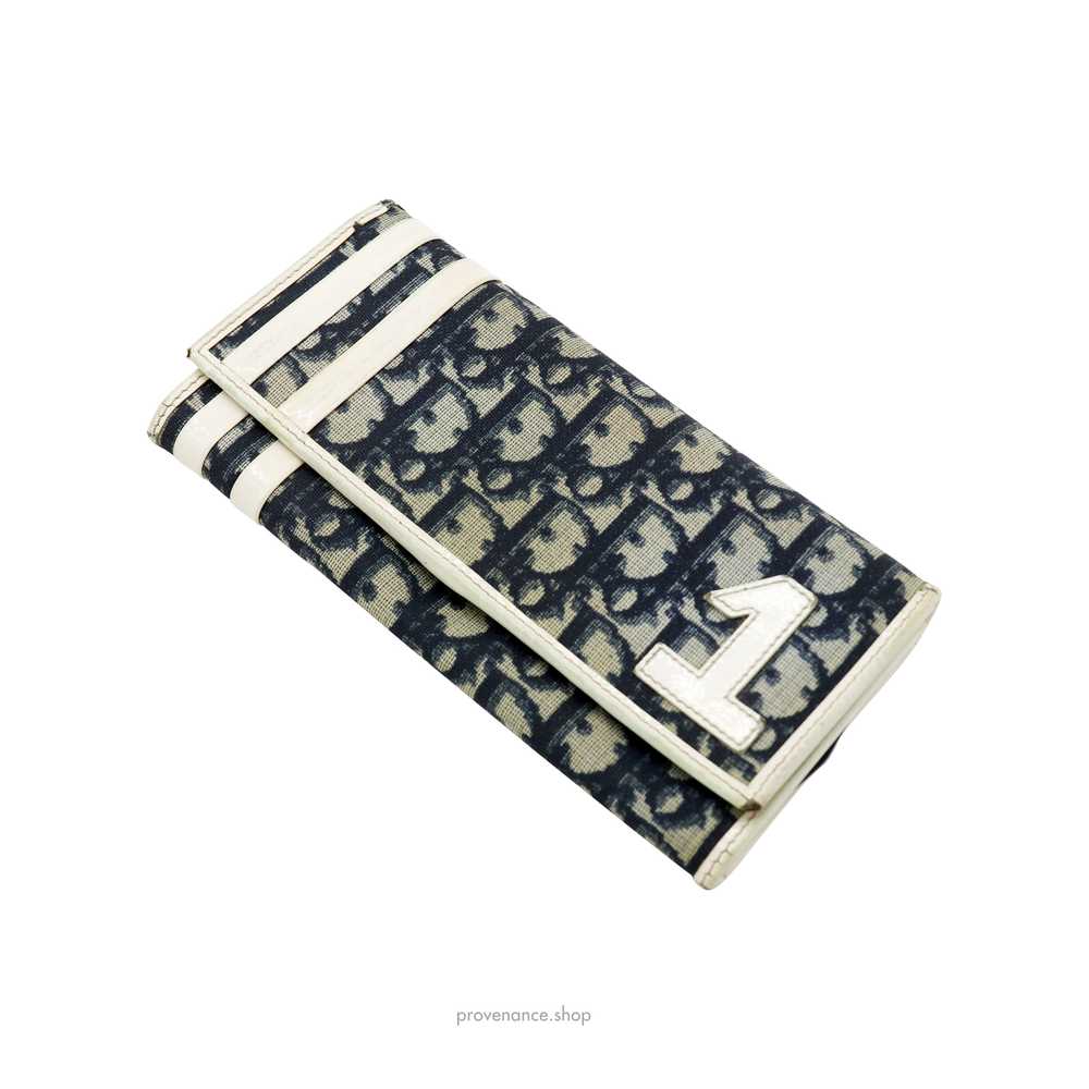 Long Wallet - Dior Trotter Oblique 1 Navy - image 4