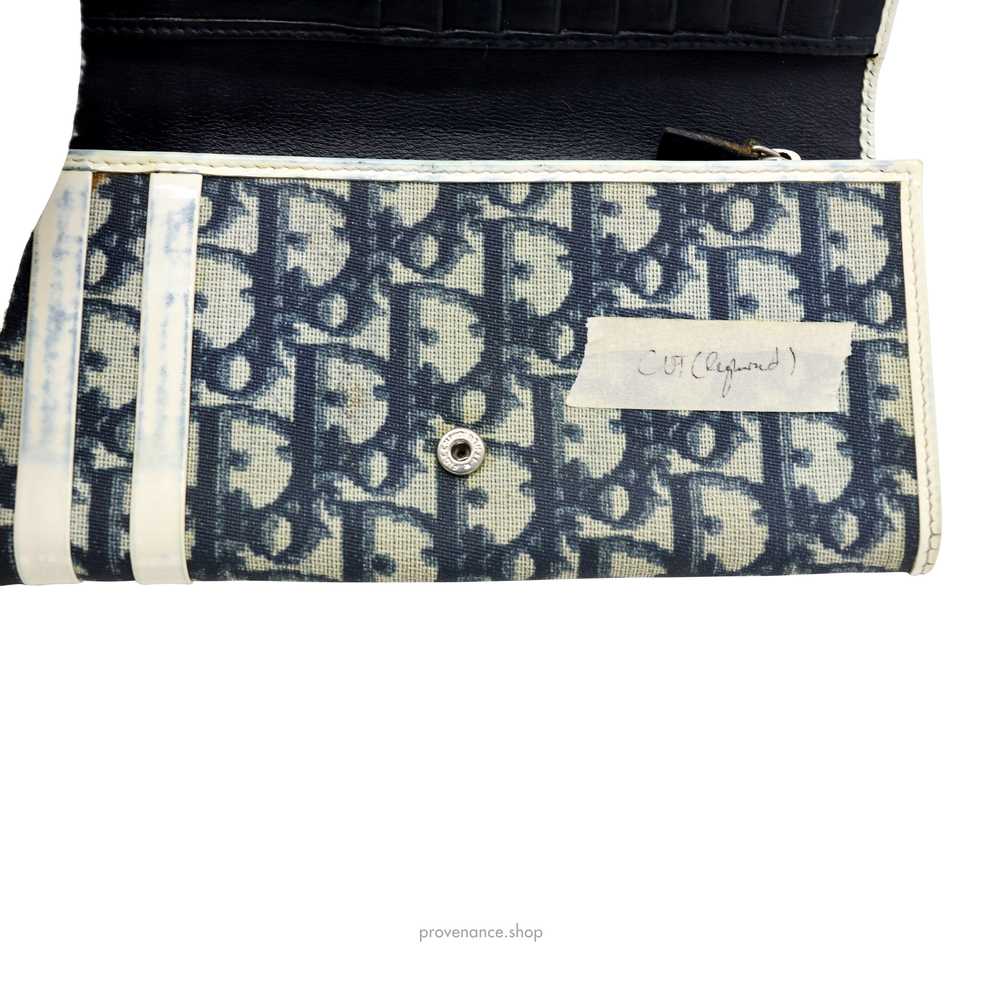 Long Wallet - Dior Trotter Oblique 1 Navy - image 5