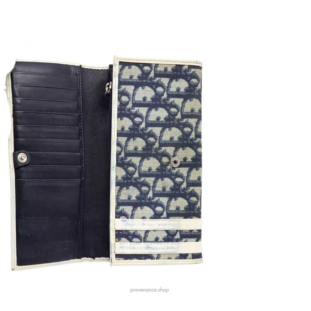 Long Wallet - Dior Trotter Oblique 1 Navy - image 7