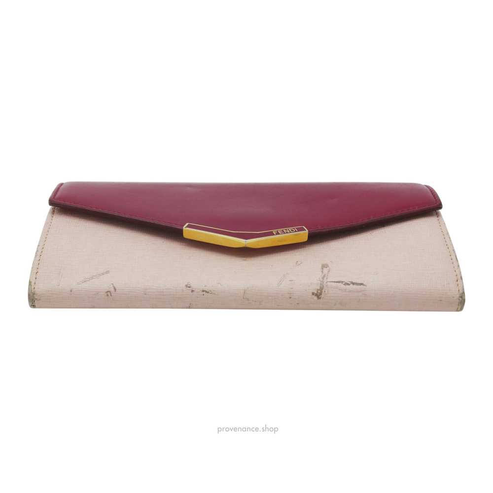 Fendi Long Wallet - Fuchsia Pink Leather - image 4