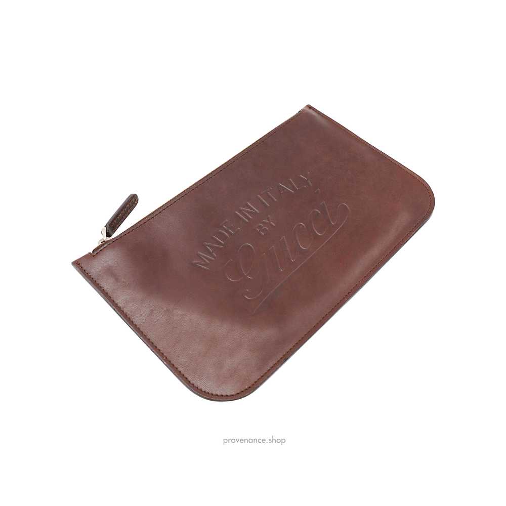 Gucci Zip Pouch - Brown Leather - image 3