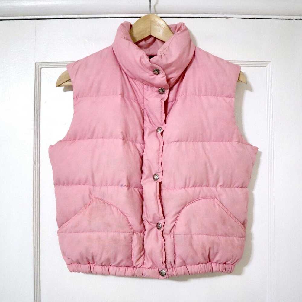 RARE 70s 80s Vintage The North Face Pink Goose Do… - image 1