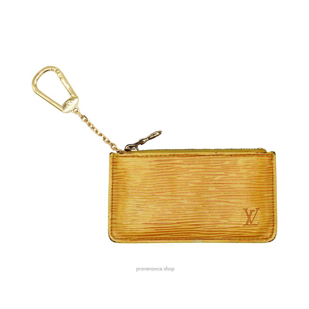 Louis Vuitton Key Pouch Cles - Tassil Yellow Epi … - image 1
