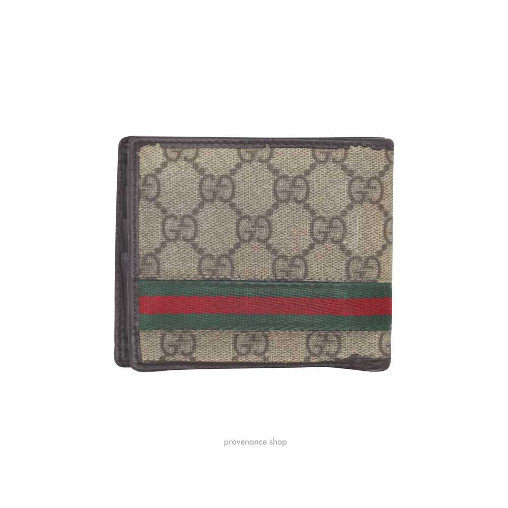 Gucci GG Supreme Signature Web Bifold Wallet - image 2