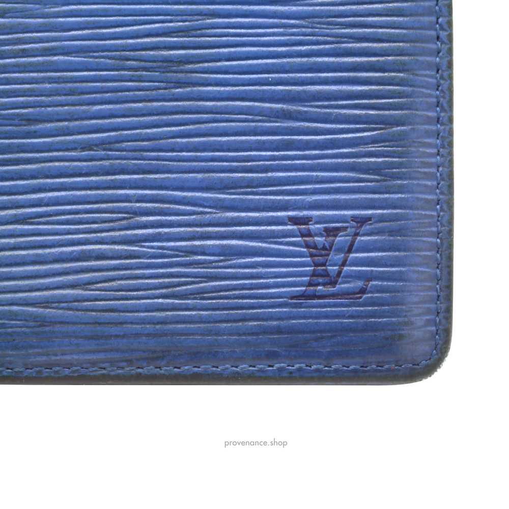 Louis Vuitton Marco Wallet - Toledo Blue Epi Leat… - image 5