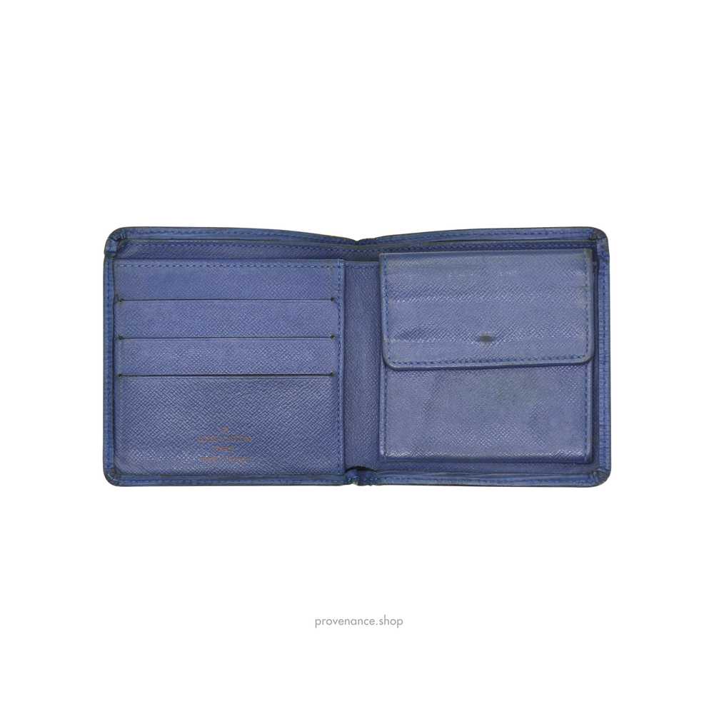 Louis Vuitton Marco Wallet - Toledo Blue Epi Leat… - image 6