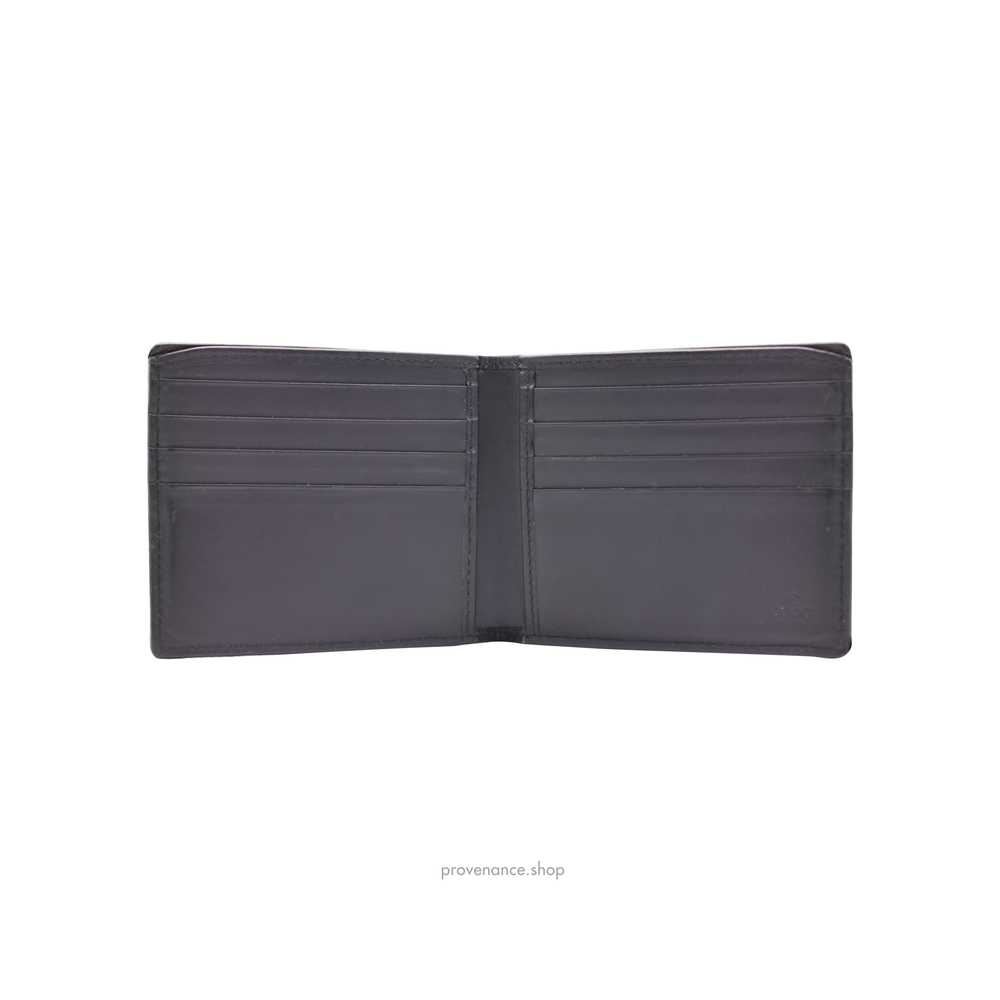GUCCI Leather Bifold Wallet with Web - Black - image 5