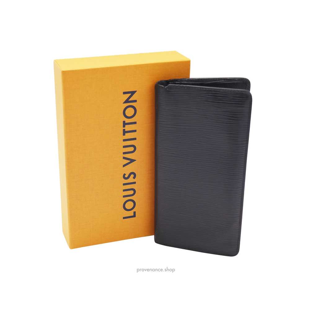 Louis Vuitton Brazza Long Wallet in Black Epi Noi… - image 1