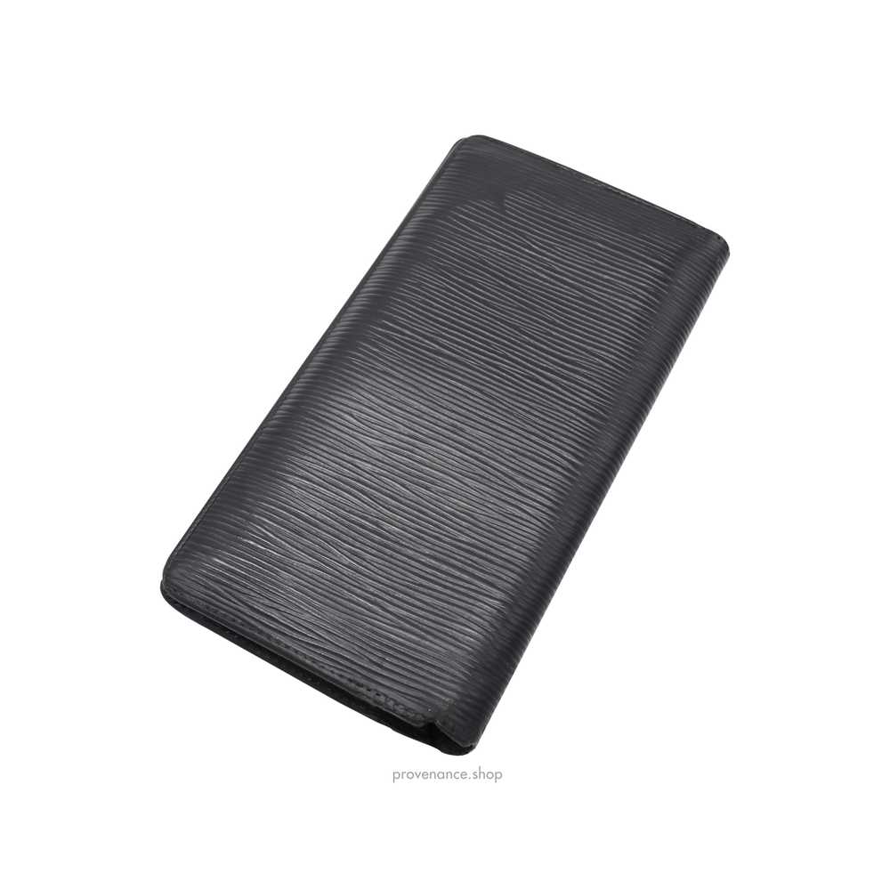 Louis Vuitton Brazza Long Wallet in Black Epi Noi… - image 5