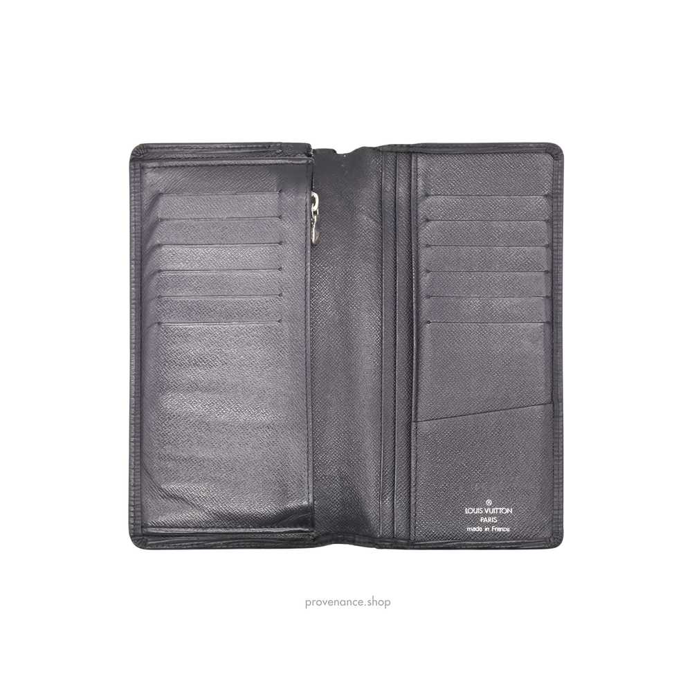 Louis Vuitton Brazza Long Wallet in Black Epi Noi… - image 7