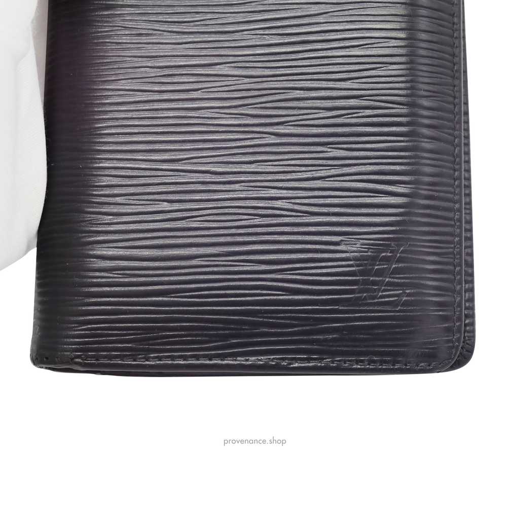 Louis Vuitton Brazza Long Wallet in Black Epi Noi… - image 8