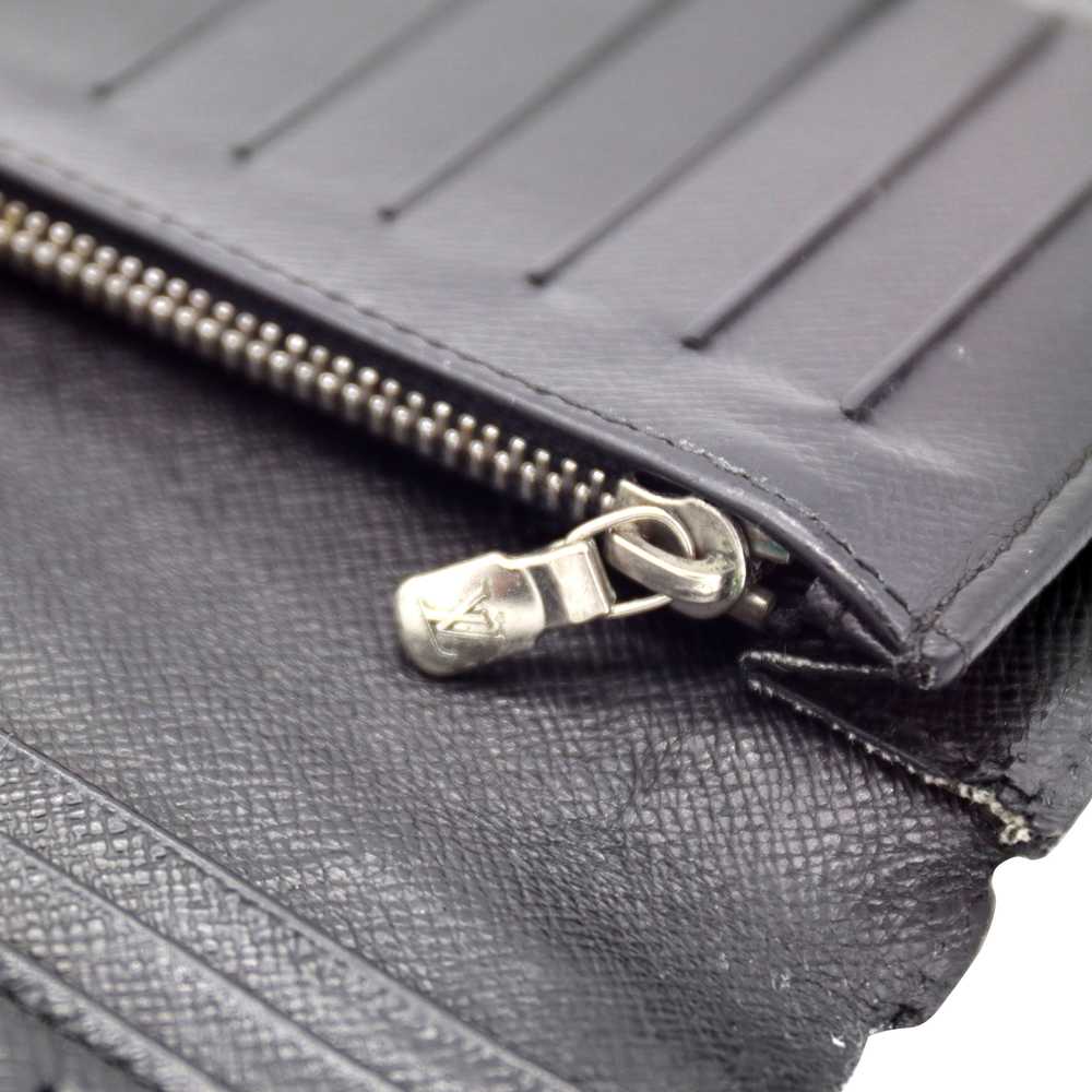 Louis Vuitton Brazza Long Wallet in Black Epi Noi… - image 9