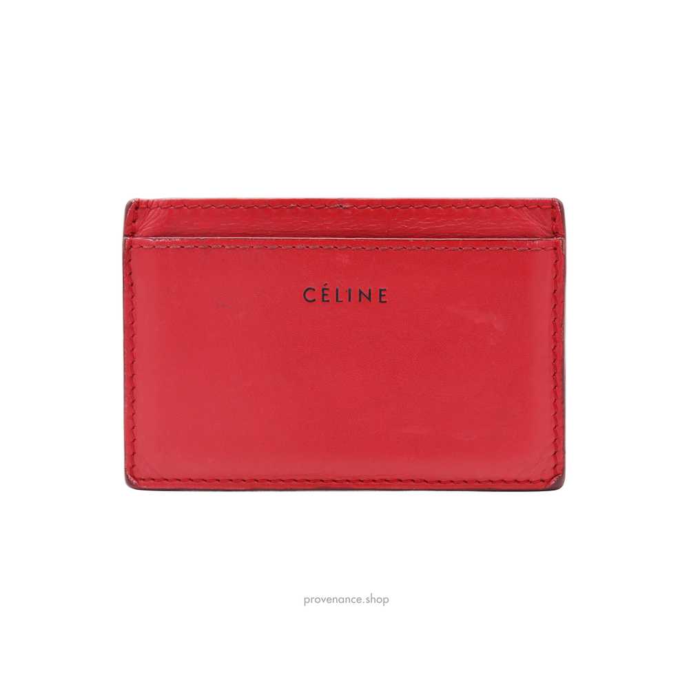 Celine Card Holder Wallet - Red Leather - image 2