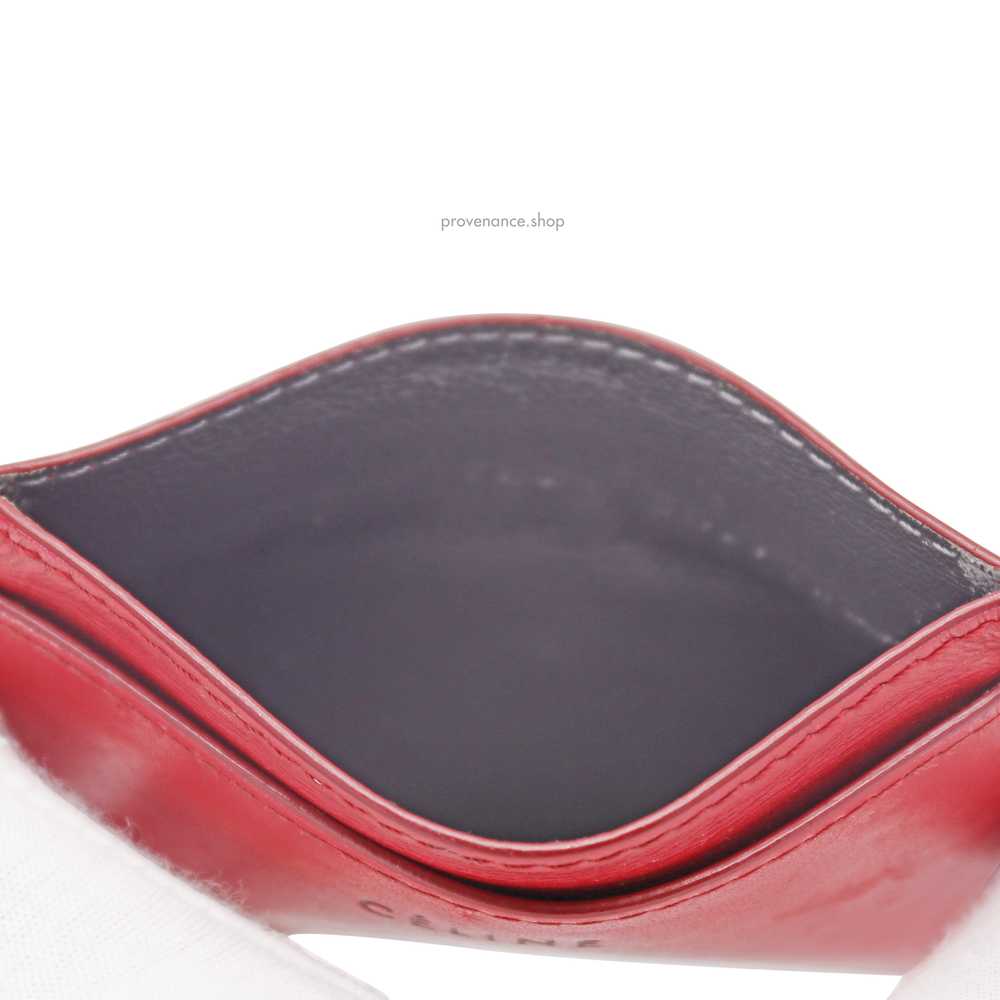 Celine Card Holder Wallet - Red Leather - image 4