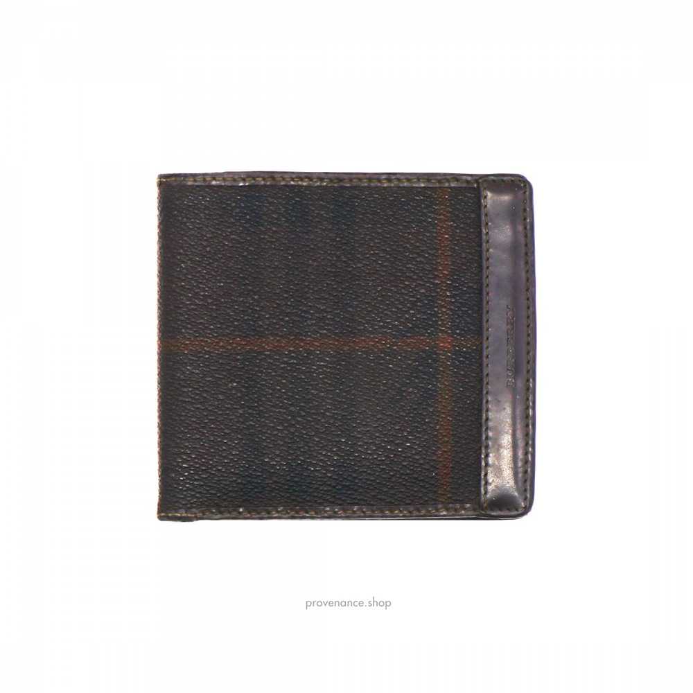 Burberry Check 10CC Bifold Wallet - Brown - image 1