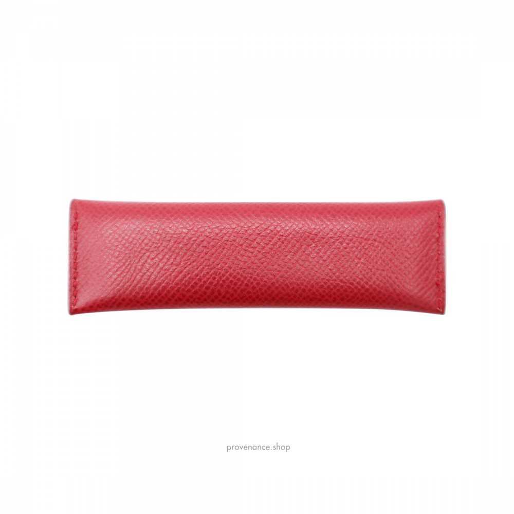 Hermès Comb - Genuine Horn & Red Epsom Leather - image 2